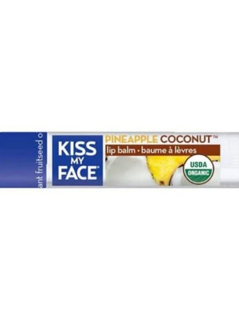 🍒 5/$20 new Kiss My Face Organic Coconut Pineapple Lip Balm Full Size htf rare